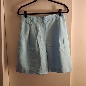 Bette & Court Women's Light Blue Pleated Shorts